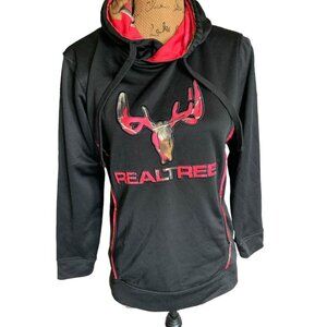 🍒 2/$20 🍒 Real Tree Black and Hot Pink Hoodie Small